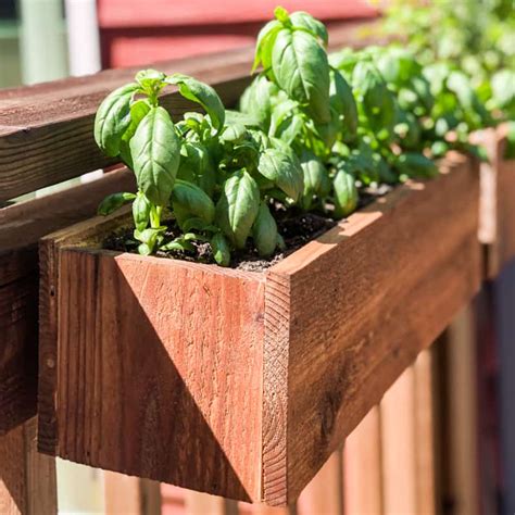 diy planter box for metal porch rail|hanging planter boxes for railing.